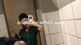 productive school week in my life • college