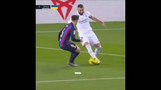 Karim Benzema Nutmeg vs Gavi  #shorts