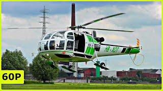 VERY BEAUTIFUL ALOUETTE 3 RHEINHELI IN FLIGHT - HELIDAY DUISBURG 2019