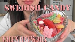 SassEsnacks ASMR | Swedish Candy | Valentine's Day | Sockerbit | Scandinavian Sweets | Eating Sounds