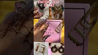 Everything under 149rs.Anti Tarnish Jewellery #PRAO Fashion#shorts #youtubeshorts #youtube #yt