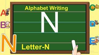 English Capital Letter Writing | Letter - N | Writing Capital ABC for children | Learning Booster