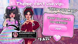 BUYING *NO USING VIP* THEMES IN VIP SERVERS W/ @enchanteddizzy IN DRESS TO IMPRESS (FAIL!)