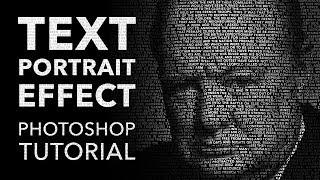 Text Portrait Effect Photoshop Tutorial