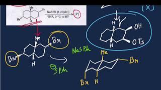 Q)99 ‖ Reaction of Trans-Decalin and Cis-Decalin system on reaction with TsCl and NaSph ‖ PYQ