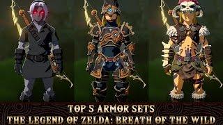 The Legend of Zelda: Breath of the Wild - Top 5 Armor Sets & How to Get Them! | RasouliPlays