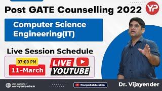 Post GATE Counselling | Computer Science Engineering | GATE 2022 |  Opportunities after GATE in CSE