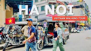 Vietnam Hanoi  4K - Hanoi's Old Quarter Walking Tour #asmr