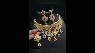 Viral gold set design for ladies #jewellerydesign #bridal #beautiful #trendy #goldjewellery