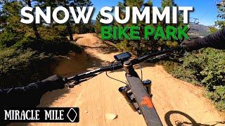 Miracle Mile DH Bike Trail POV 4K | Snow Summit Bike Park 2022