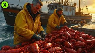 AMAZING LOBSTER Catch  | This is how tons of the LARGEST LOBSTERS in the World are CATCHED