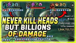 ABUSING THE HYDRA MECHANICS! NEVER KILL A HEAD/BILLIONS OF DAMAGE YANNICA/LOKI! RAID SHADOW LEGENDS