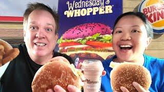 Trying the Addams Family Whopper at Burger King (Purple Bun Not Guaranteed)