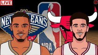 New Orleans Pelicans vs Chicago Bulls NBA Basketball Live Game Cast & Audio