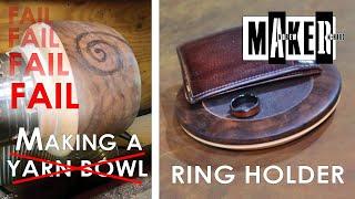 Woodturning - Ring Holder - MAKE FAILED!!