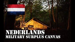 Survive The Rain | Dutch Army Canvas Tent First Camp | Major London Highway Urban Wild Camping