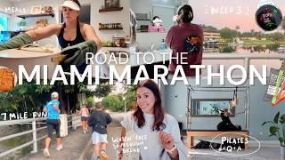 WEEK 3 OF MARATHON TRAINING | 7 mile run, what I eat in a day, GF sourdough bread + pilates q&a