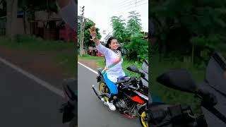 Jai Ho  Lady Biker Independence Day #ladybiker #shorts #viral #ytshorts