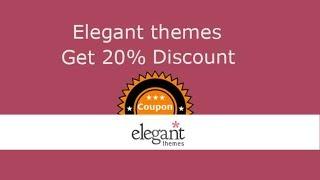 Get elegant themes coupon code 20% discount