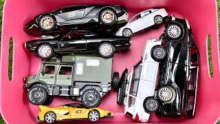 A Box Full Of Diecast Cars, Rolls Royce, Lamborgini, Ferarri, Lexus, Civic, Peugeot, Jeep, Fs22 #37