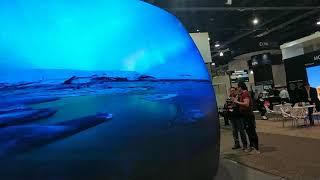 Sphere Globe LED Technology. Flexible LED Screen, Nature Curve LED, Immersive Display Solution.