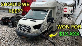 Ivan Wins A Wrecked Orion Coachmen Transit RV Did He Overpay?