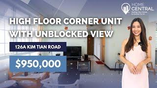 126A Kim Tian Road: 4-Room HDB Home Tour | High Floor Corner Unit with Unblocked View