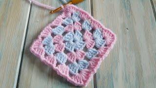 (crochet) How To Crochet the Traditional Granny Square - Yarn Scrap Friday