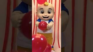 Learn Colors with REAL BALLOONS! CoComelon in Real Life! #cocomelon #shorts