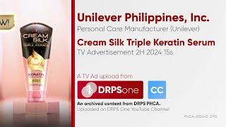 Cream Silk Triple Keratin Serum TV Ad 2H 2024 15s (Philippines) [CC]