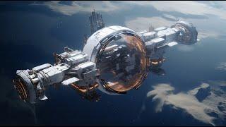 Space Ship in SCI Fiction style. AI Created