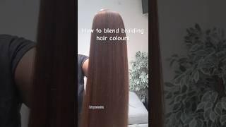 How to blend braiding hair colours #shortvideo #braidinghair #mixingcolours #shorts