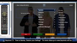 Beyonwiz T3 Backup and Restore Settings