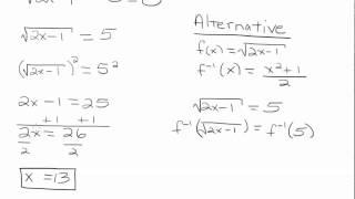 Solving Equations with Square-roots