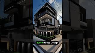 40x40 Front Elevation Design #shorts #modernhouse