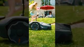 This mowing robot is incredible! #robot #garden #tech #technology