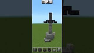 Minecraft Easy Sword Statue #shorts