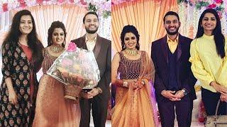 Serial Artist Srithika Reception with Husband Sanneesh and Shruthi,Nakshathra and kalynaparisu team