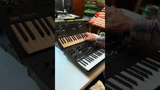 Synth sounds from scratch on 2 minilogue xd, layering pads + arp