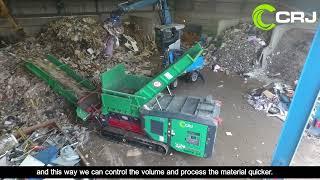 HAAS TYRON 2000XL 2.0 shredding C&D waste at AKS Recycling