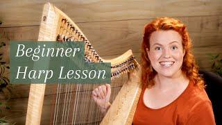 Let's learn a beginner harp piece! (And avoid a common mistake...)