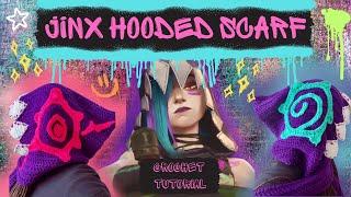 How to Crochet Jinx Hooded Scarf! Crochet Tutorial!