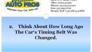 Des Moines Best Auto repair | Eight Ways Bad Belts Break Engines