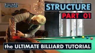 STRUCTURE |  the  ULTIMATE BILLIARD  TUTORIAL |  Straight Shots   Part 01 / 24 | by WC Ralph Eckert