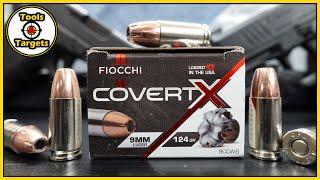 X Marks the Spot!...NEW Fiocchi Covert X 9MM Self-Defense AMMO Ballistic Gel Test & Review!