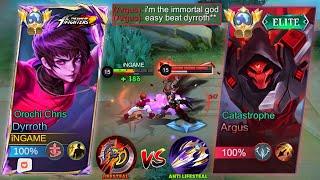 DYRROTH VS BUFFED ARGUS | LIFESTEAL KING AGAINST IMMORTAL GOD | EXPLAINED TUTORIAL! MLBB