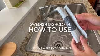 How to use and clean Swedish dishcloth