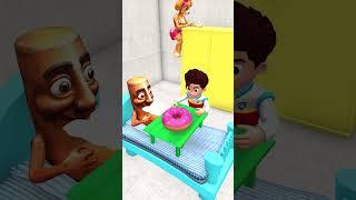 Marshall & Skye Cooked Breakfast for Brainrot Tung Tung Sahur #pawpatrol #funny #donuts #ryder
