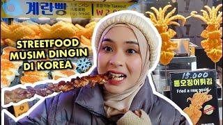 STREETFOOD MUSIM DINGIN DI KOREA ️ UPDATE! MUKBANG JAJANAN BARU  SAMBIL TURUN SALJU! 