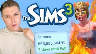 I started an extreme heatwave in The Sims 3 because I'm petty